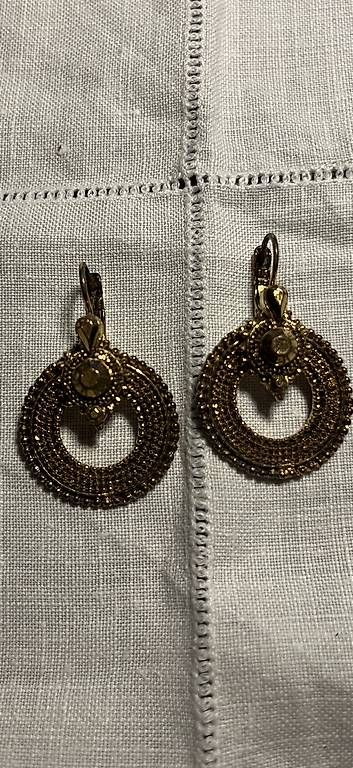 Orecchini pendenti & Orecchini a lobo: Goldene Ohrringe, Vintage Look, rund – Usato da Chur venduto da Mity88 1