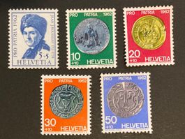 Pro Patria 1962 - komplette Serie ** (ZNr 108 bis 112)