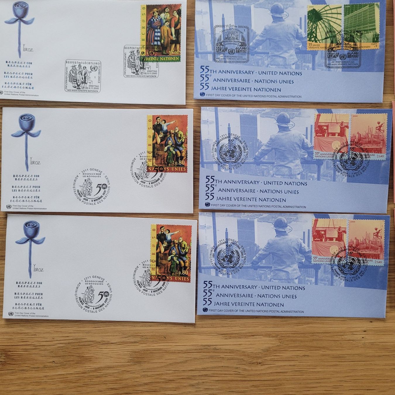 Tous les timbres: Los Mit FDC uno ONU – D'occasion à Biel/Bienne par Destockweb 2