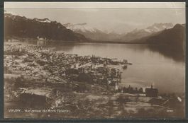 Carte P ( Vevey / Vue prise du Mont Pélerin )