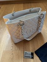 Chanel Tasche, beige caviar Leder