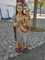 Holzfigur Madonna mit Kind, antik, Sammlerstück!