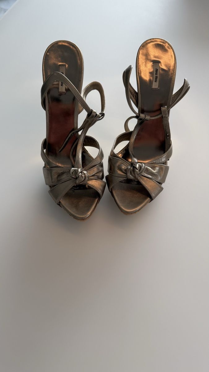 Miu Miu Scarpe da donna: Miu Miu high heels in Bronze, Grösse 39 – Usato da Horw venduto da TripleJay 2