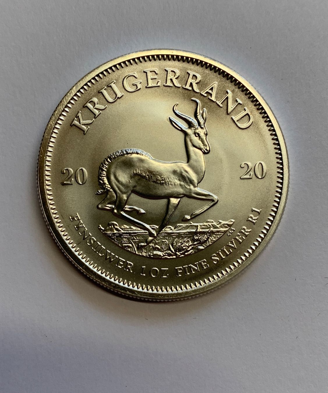Alle Münzen: Krügerrand 2020, Silber 1 Unze – Gebraucht aus Wiggen von Antoniotto