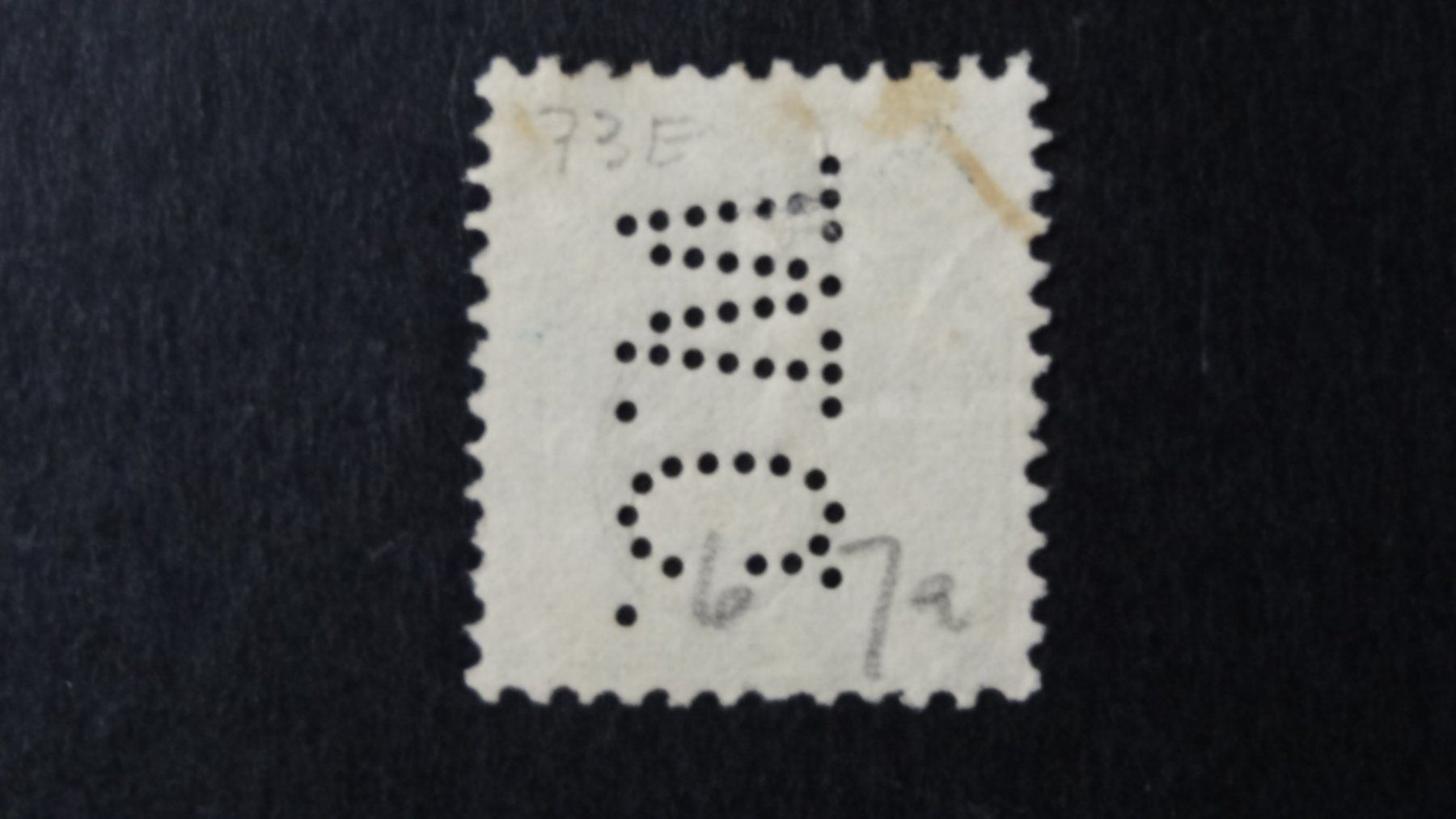 Alle Briefmarken: Perfins W.C. auf SBK 73E   8 – Gebraucht aus Anwil von zuggi57 1