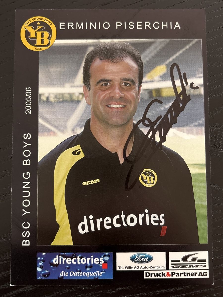 Autogramme: Signierte Karte Erminio Piserchia YB – Gebraucht aus Uetendorf von hoisle