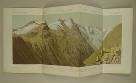 LENTA TAL, RHEINWALDHORN, LENTAGLETSCHER, PANORAMA 1872