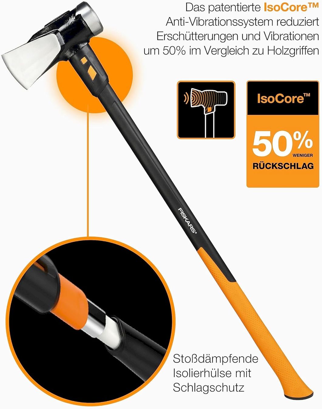 Fiskars Alle Werkzeuge: Fiskars Spalthammer XXL Bauaxt IsoCore – Neu und originalverpackt aus Bottighofen von zaap 1