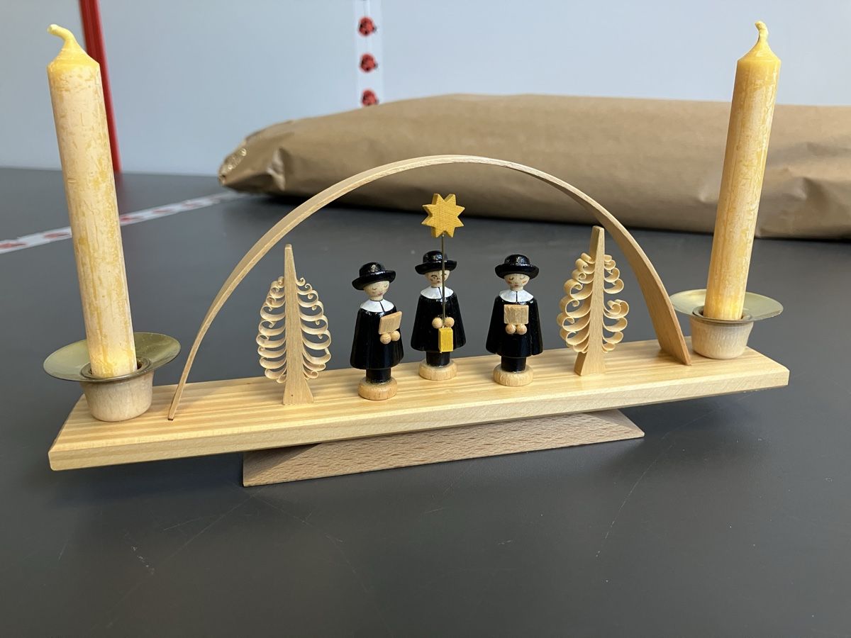 Tutte le decorazioni: Schwibbogen mit Kurrende, Erzgebirge – Usato da Aarburg venduto da Wendepunkt_Fundgrube 1