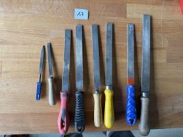 Feilen Set flach 8 Stk. Metallhandwerk Werkzeug gebraucht