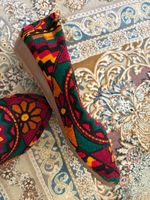 Leder Ballerina Gr. 36 – Unikat – Vintage Ethno Boho