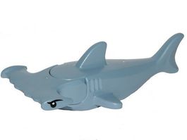 LEGO 14518c03pb01 Sand Blue Shark Hammerhead / Hammerhai
