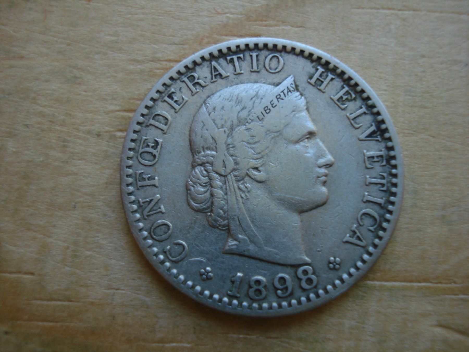 Tutti le monete: (S1) 20 Rappen 1898 – Usato da Erlach venduto da Net-Coins