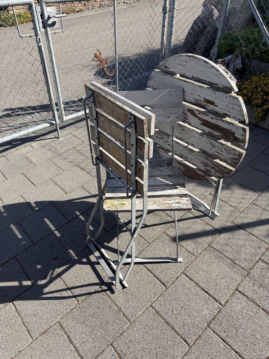 Set di tavolo e panche: Gartentisch Garnitur Klappbar – Usato da Jegenstorf venduto da jenny2002 3
