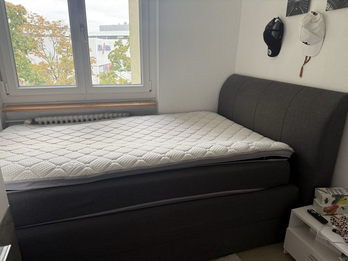 Lits: Boxspringbett dunkelgrau – D'occasion à Winterthur par karsuoez