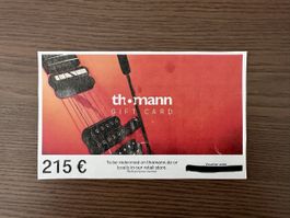 Carte cadeau Thomann 215 EUR