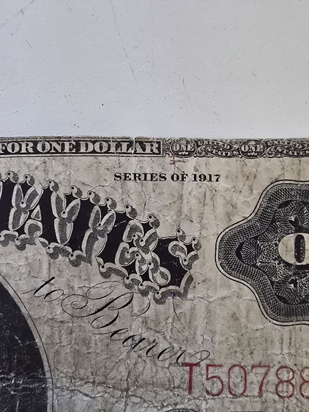 Banknoten: 1 Dollar Schein Serie 1917 gebraucht – Gebraucht aus winterthur von Sammlerecke 2