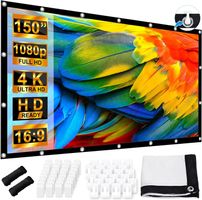 Leinwand 150 LEORFI Projektionsleinwand Outdoor 16 9 HD