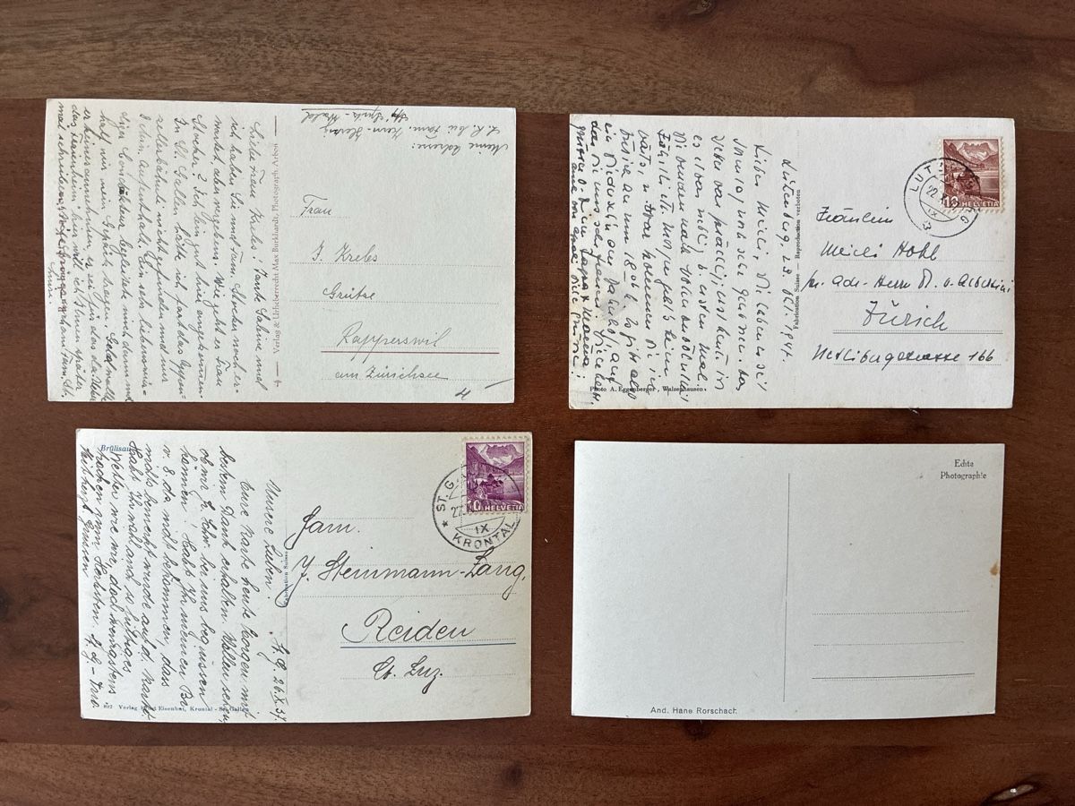 Cartoline postali: 10 Ansichtskarten Schweiz Panorama Appenzell diverse Y – Usato da Oftringen venduto da Cla.vD.74 3