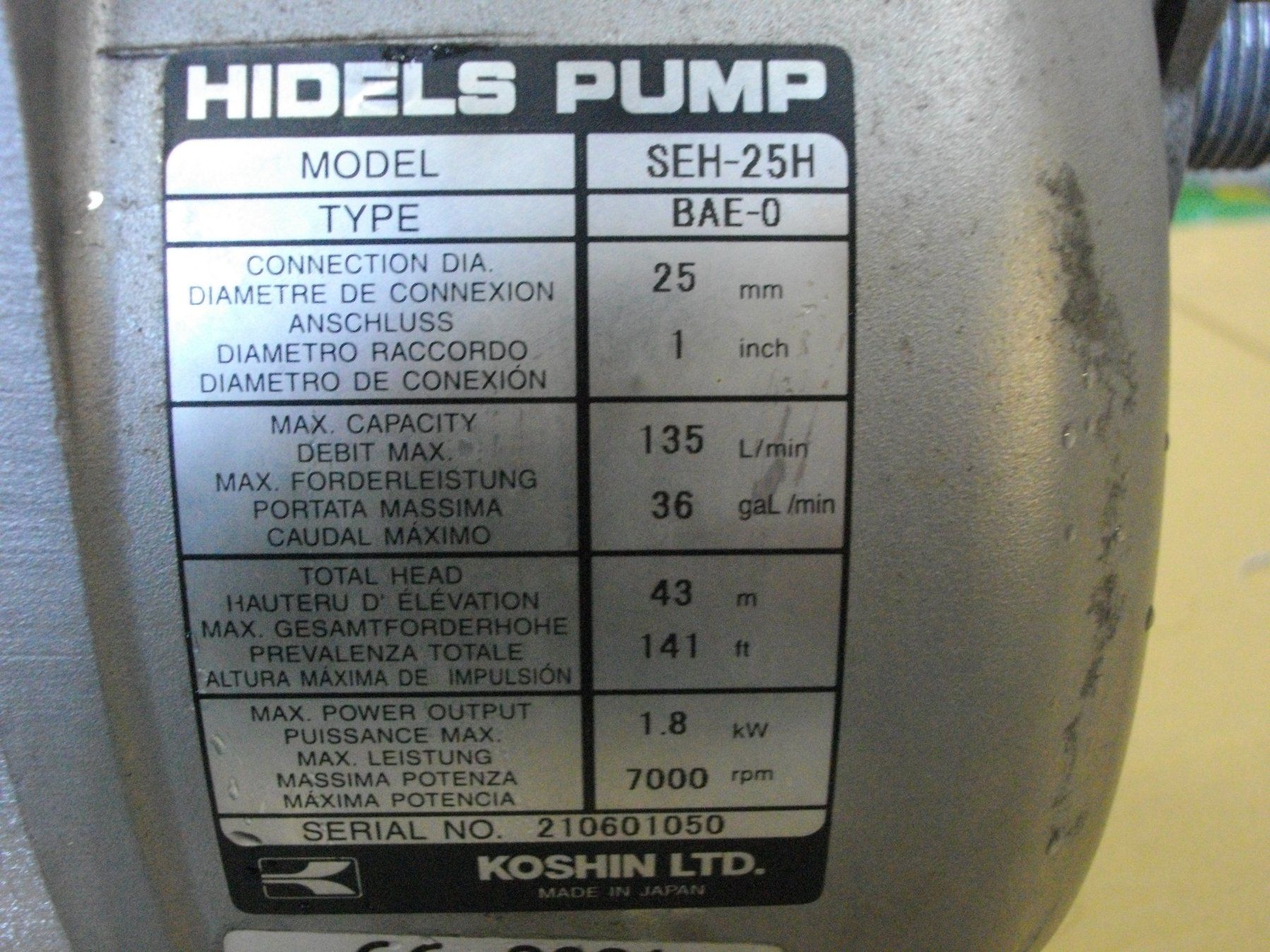 Honda Pompe & Parti di ricambio: Wasserpumpe Koshin – Usato da Oetwil am See venduto da Luna519 5