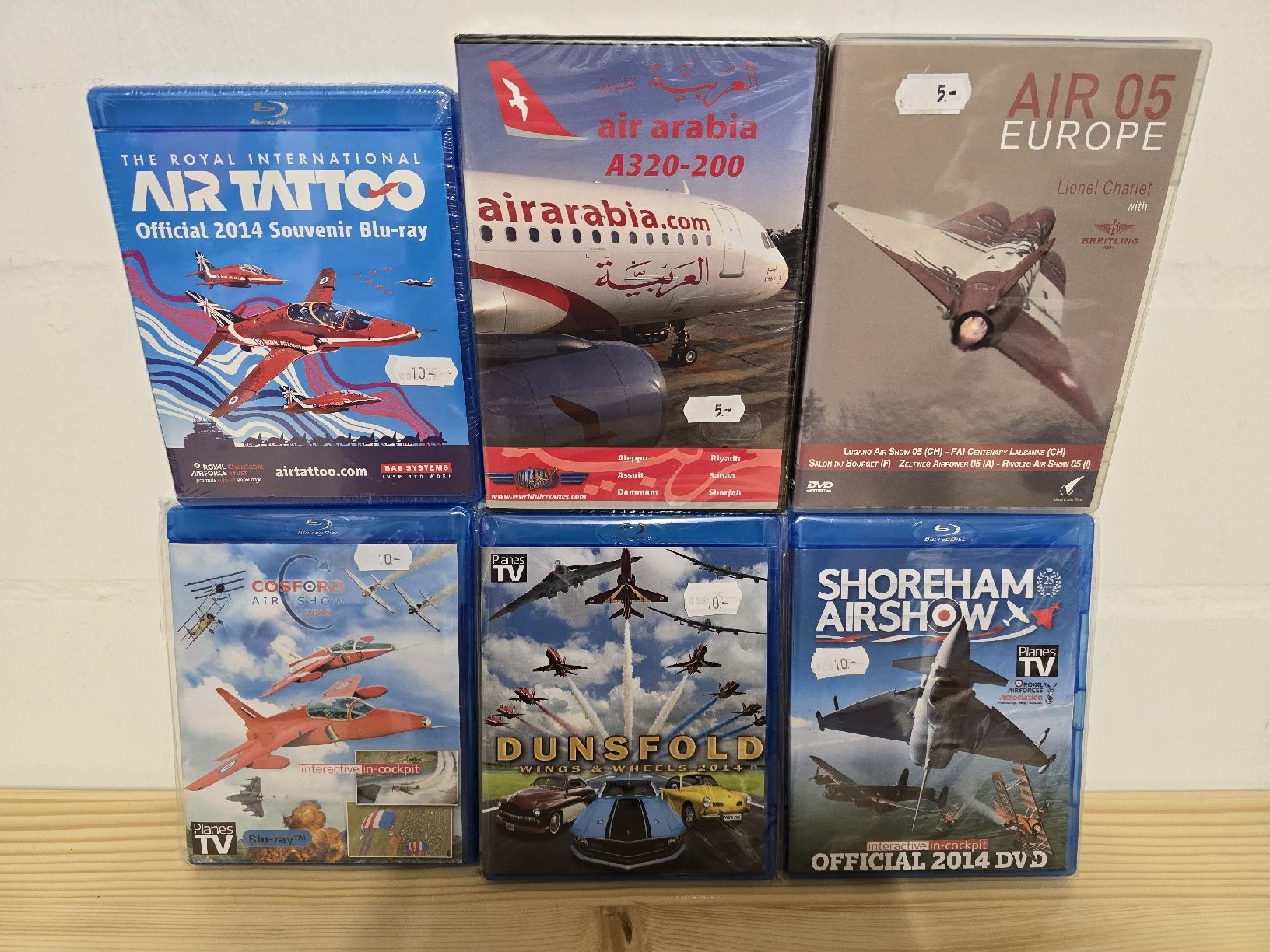 Tutti i DVDs: interactive in-cockpit DVD und Blu Ray, 6 Stück – Nuovo e nell'imballaggio originale da Bachenbülach venduto da Obi-meow-kenobi