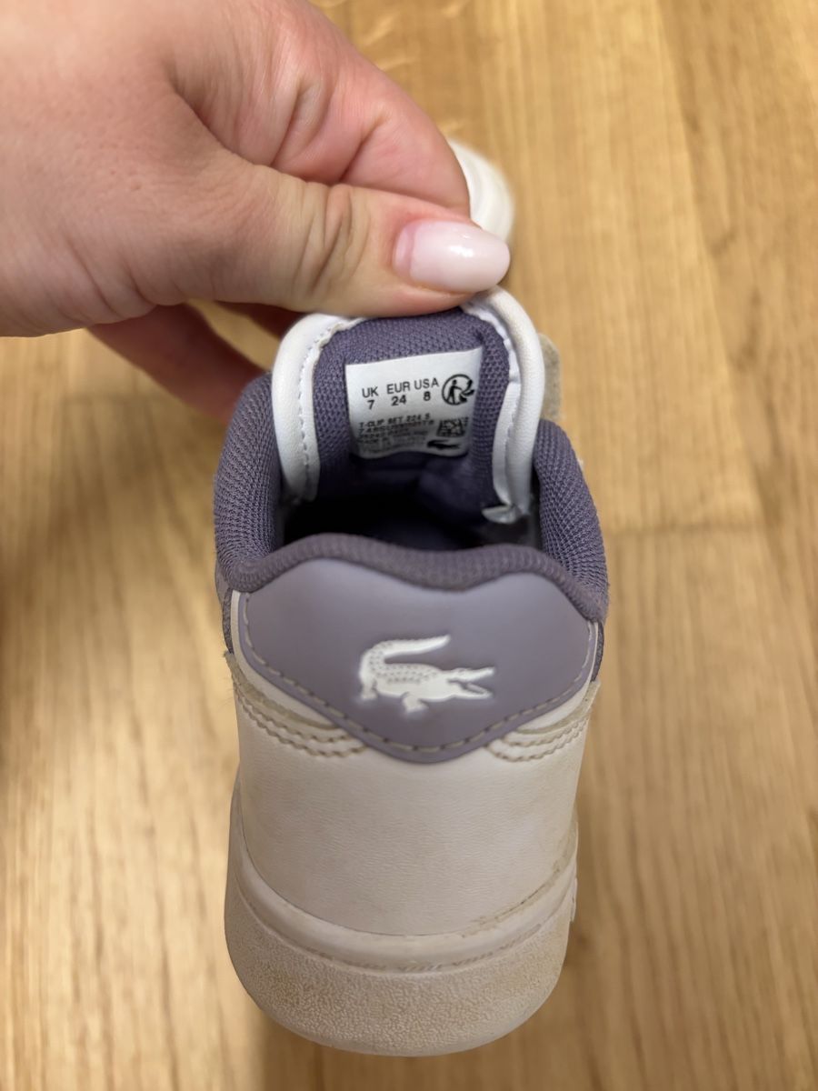 Lacoste Scarpe per ragazze: Lacoste Lila Mädchen Gr. 24 – Usato da Frauenkappelen venduto da SSCN01 4