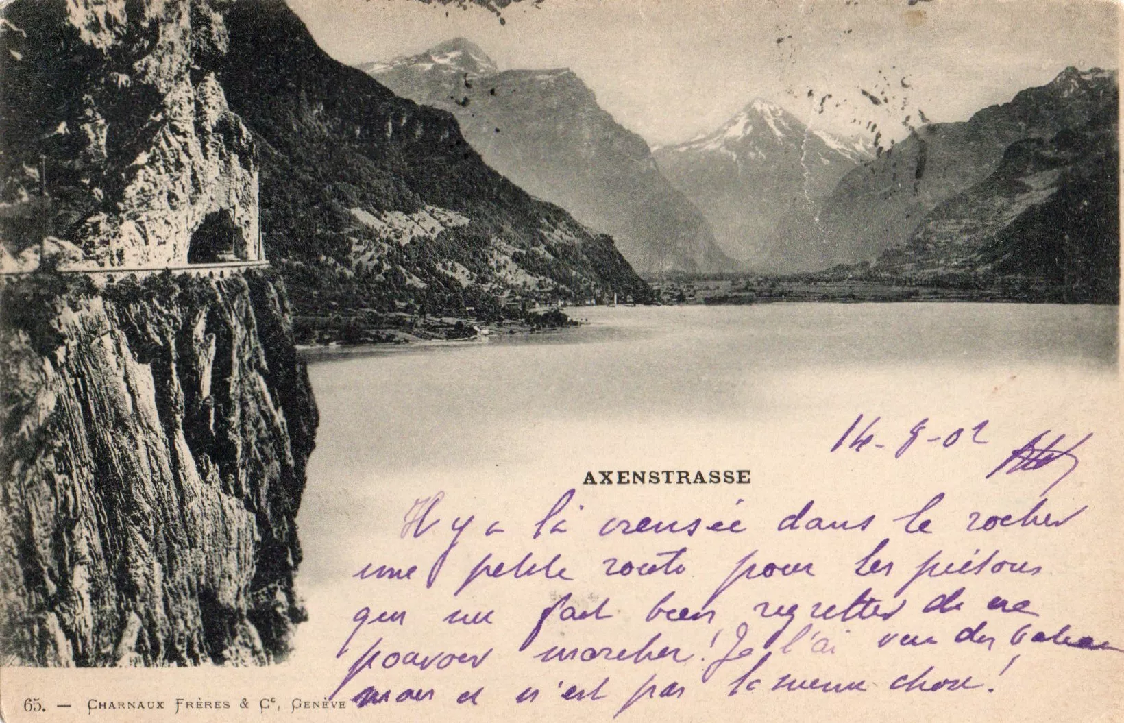 Ansichtskarten: Axenstrasse – Gebraucht aus Melano von pisonsdro