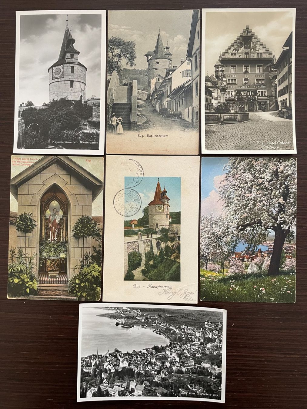 Cartoline postali: ZUG Lot von 25 Ansichtskarten im Kleinformat – Usato da Wald ZH venduto da TLILEF 3