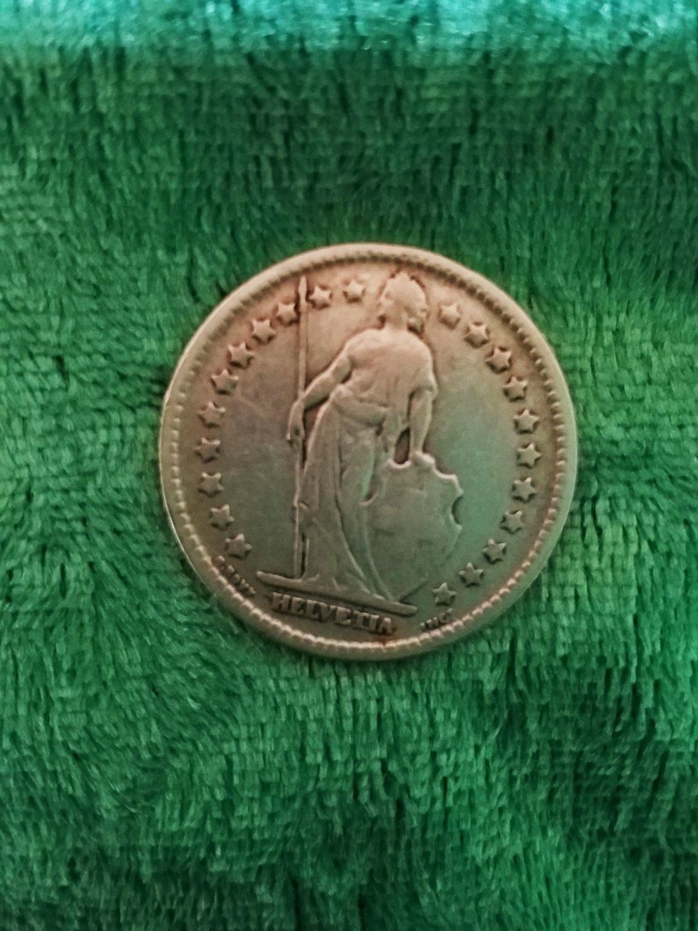 Tutti le monete: CH, 1 Franken/Franc /Franco  1910 – Usato da Gordola venduto da ale_5wbc 2