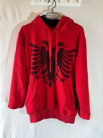 Roter Kapuzen Pullover Gr XL