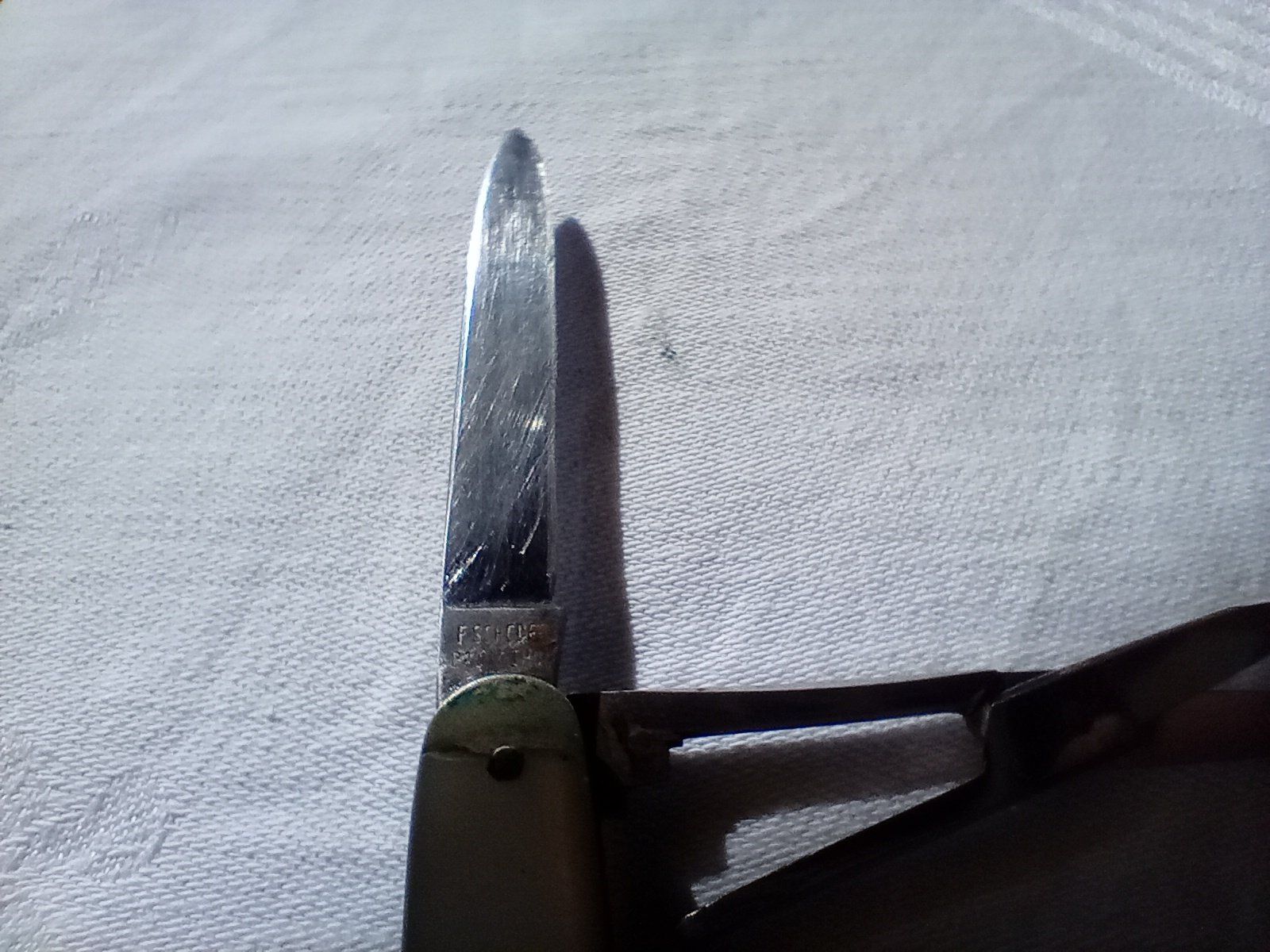 Coltelli tascabile: Antikes Sackmesser F. Schoder Perlmuttgriff mit Etui Thun – Usato da Oberdorf BL venduto da Barocki888 9