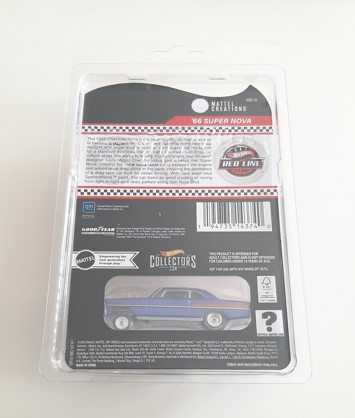 Hot Wheels Modellautos: Hot Wheels RLC ’66 Super Nova – Neu und originalverpackt aus Regensdorf von 8Collect 1