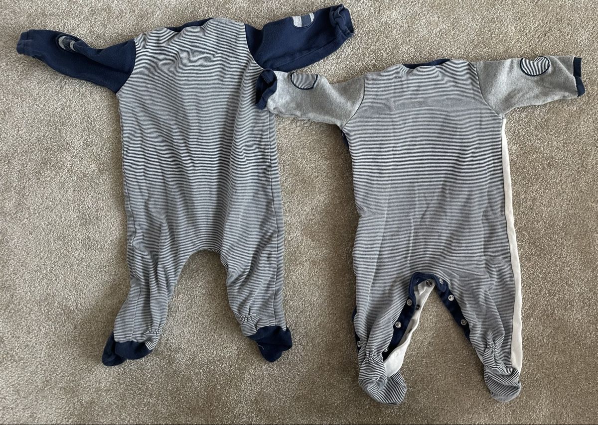Mayoral Lotti & Set di vestiti: 2x Baby Strampler Mayoral Gr. 70 Baumwolle – Usato da Triboltingen venduto da muehlepark6you 3