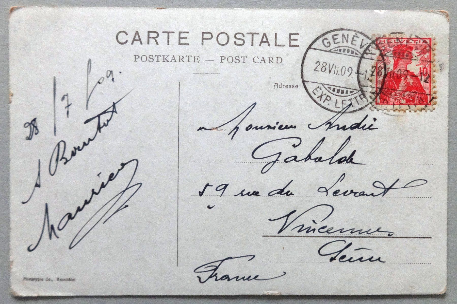 Cartes postales: Lac Léman – Défectueux à Fétigny par Billy2miny 1