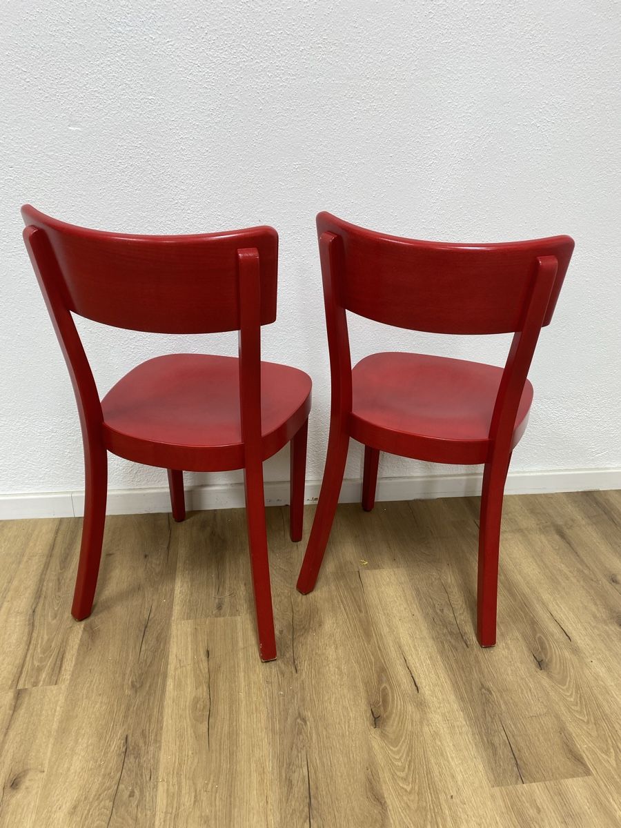 Horgen Glarus Sedie: Beizenstühle Horgen Glarus rot – Usato da Basel venduto da MoebelSackmann 1
