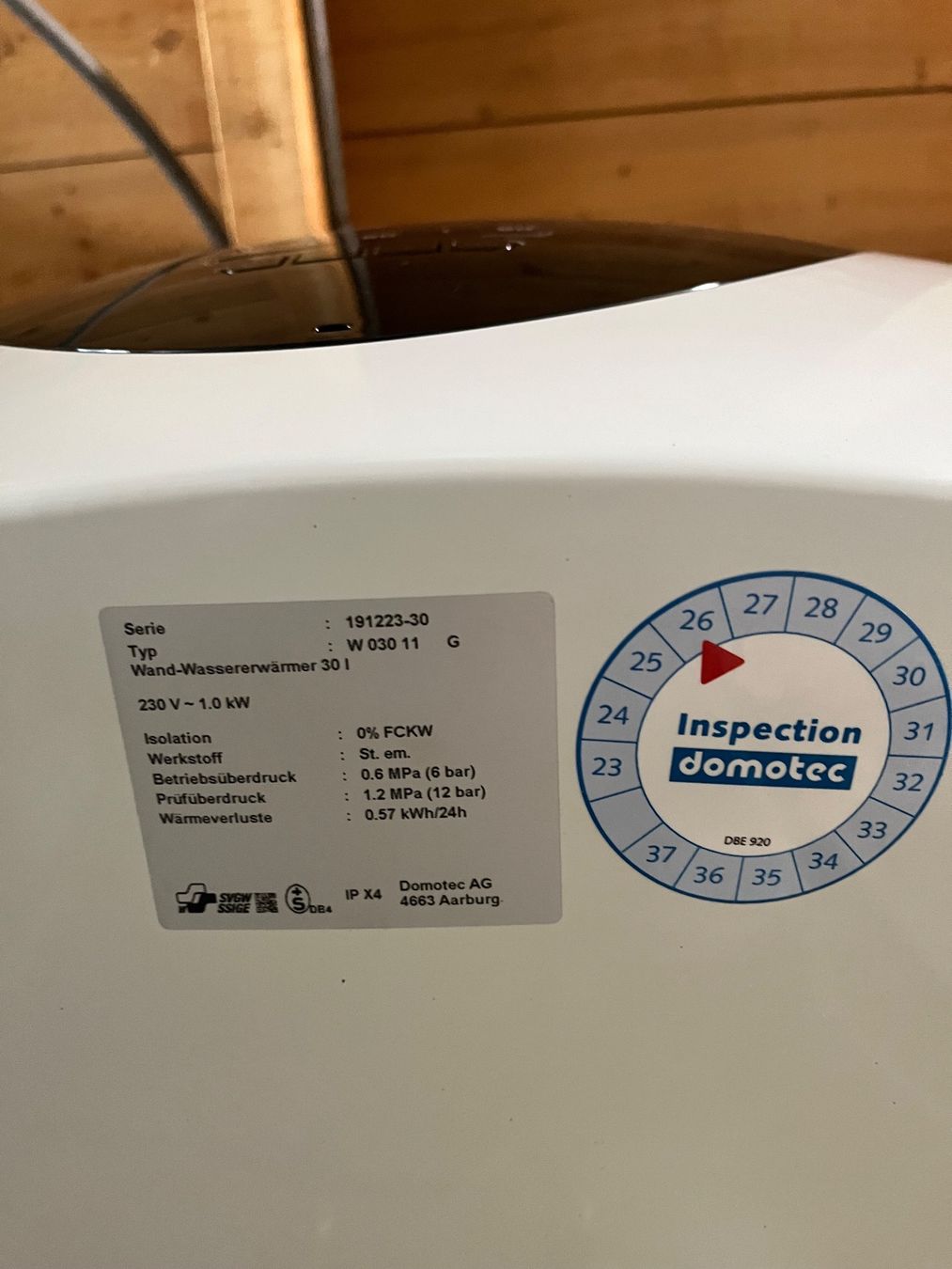 Sanitari: Boiler 30 L wie neue – Usato da Safenwil venduto da con_w9r7 2