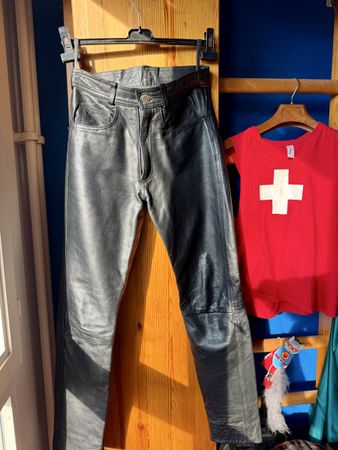 Pantalon cuir noir FA7/ Taille 36