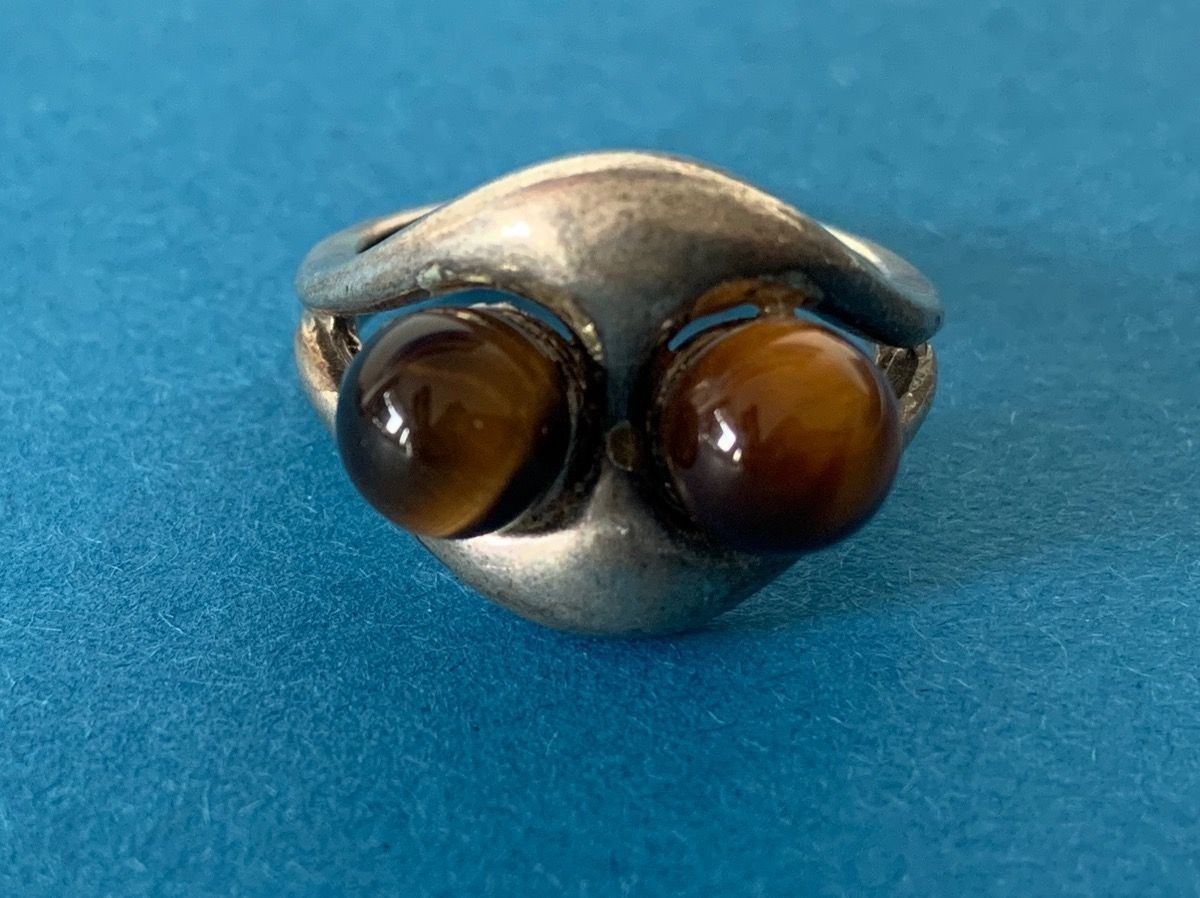 Ringe: Silberring tigeraugen (rg 54) – Gebraucht aus Laufen von belleskulptur 1
