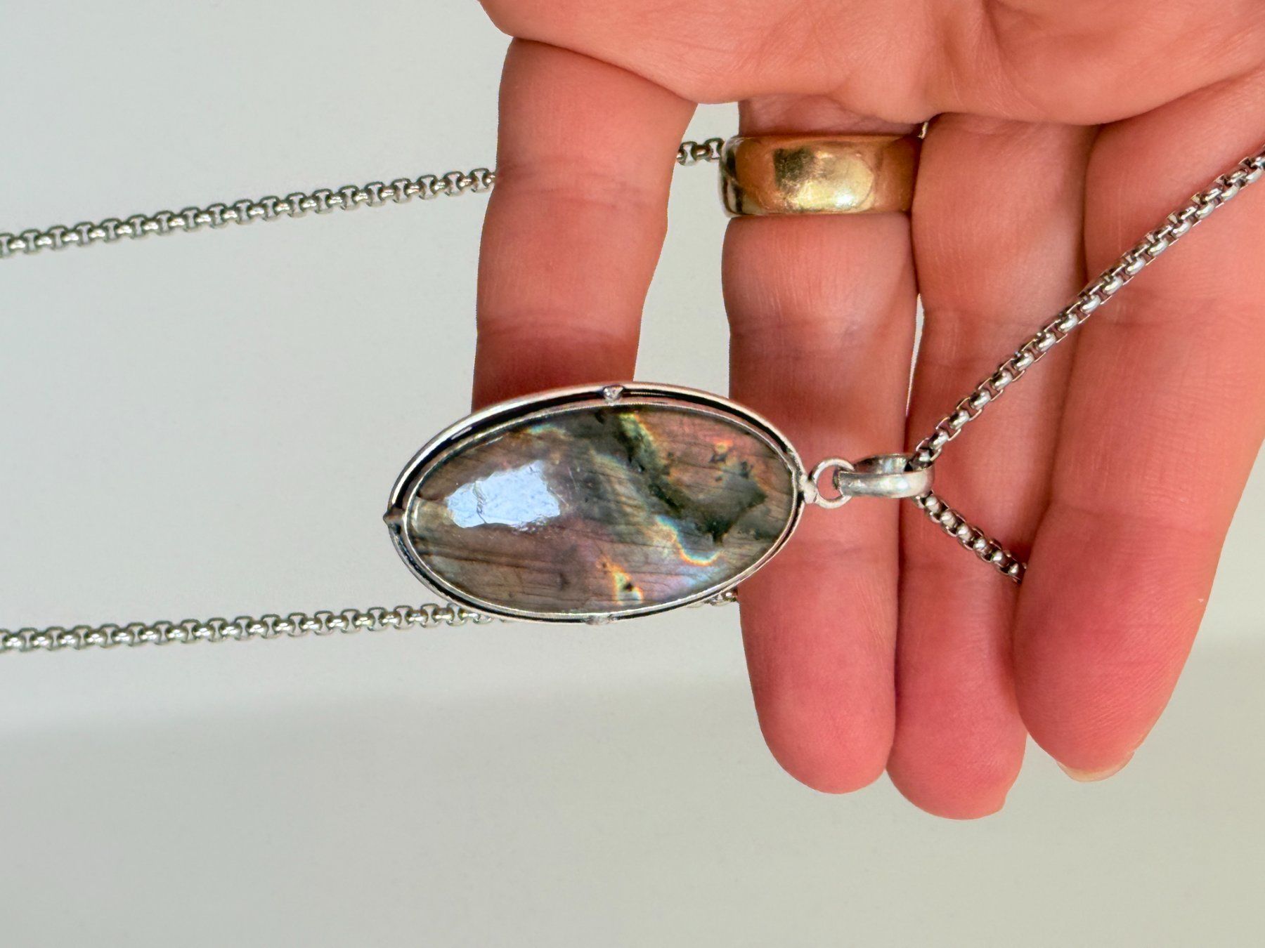 Catenine: Collier avec Labradorite – Nuovo e nell'imballaggio originale da Genève venduto da AWWA 9