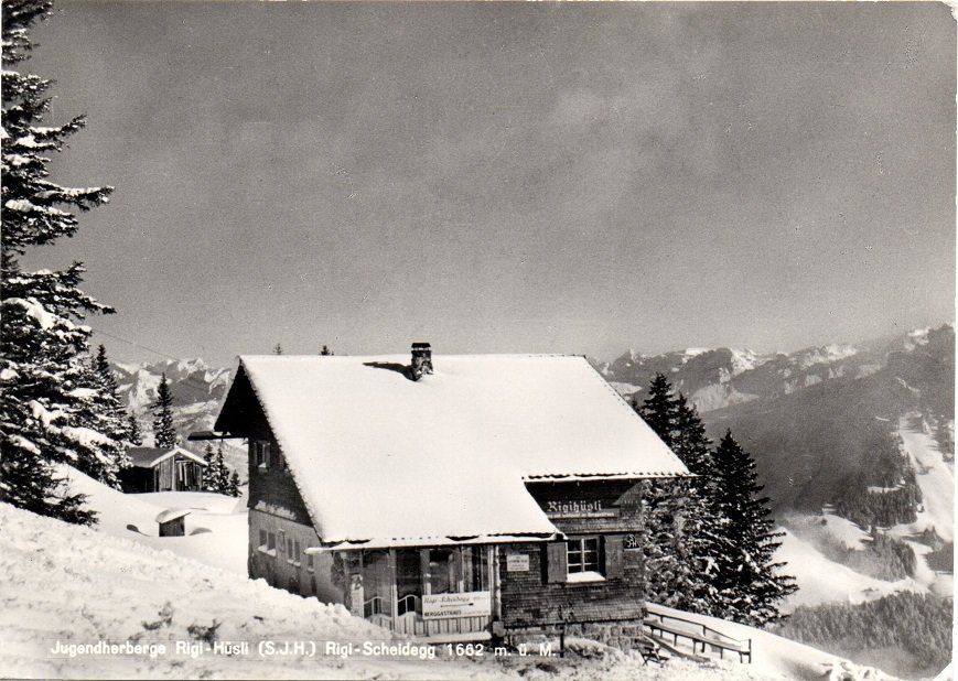 Ansichtskarten: RIGI-SCHEIDEGG Jugendherberge Rigi-Hüsli – Gebraucht aus Jona von philajona