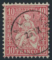 ZH Stallikon - Zwergstempel - Sitzende Helvetia