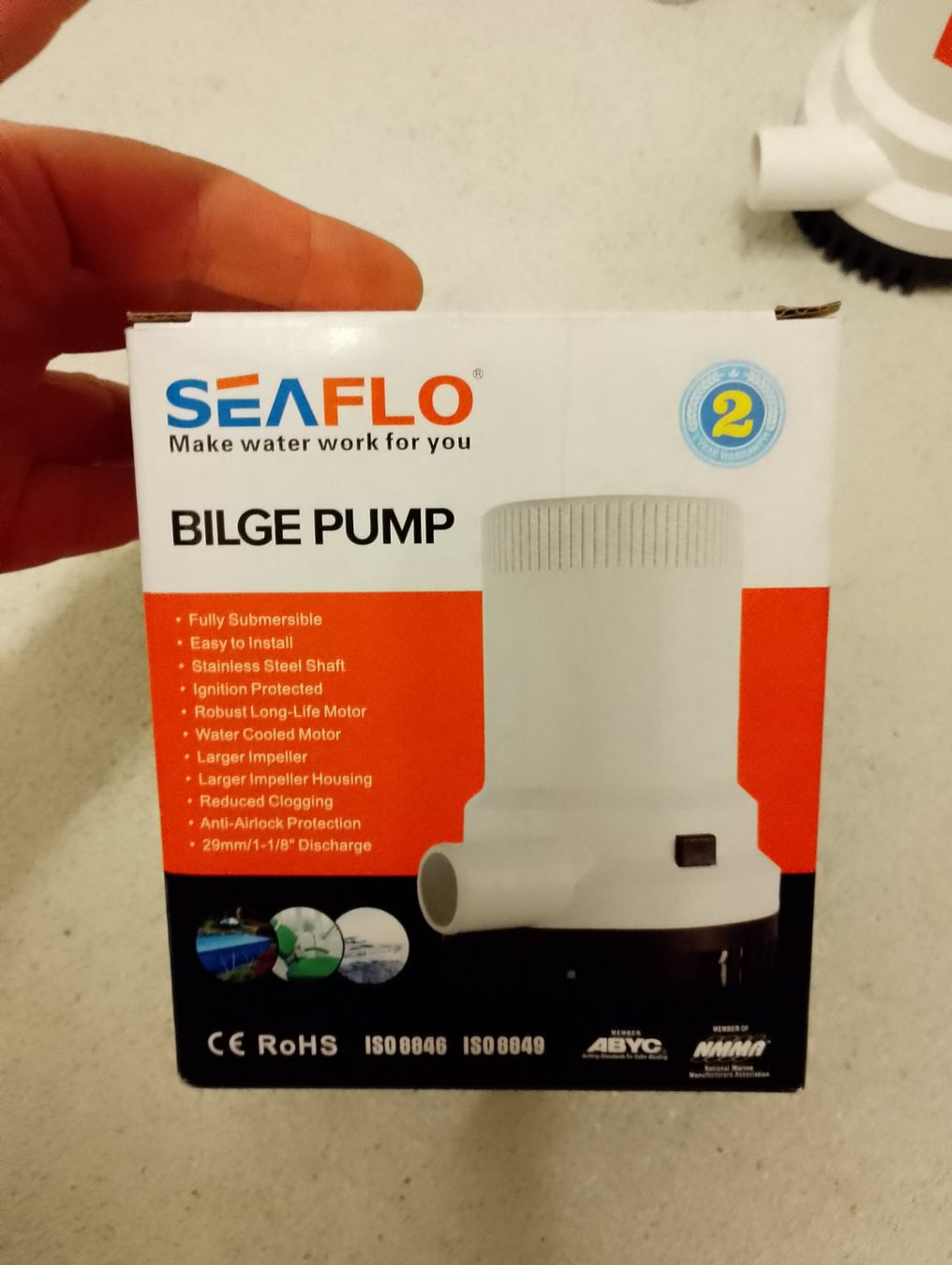 Pumpen & Teile: Bilgenpumpe Seaflo – Neu (gemäss Beschreibung) aus Stans von Iindianer