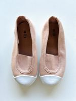Baskets en toile style Ballerines rose pâle, taille 26-27