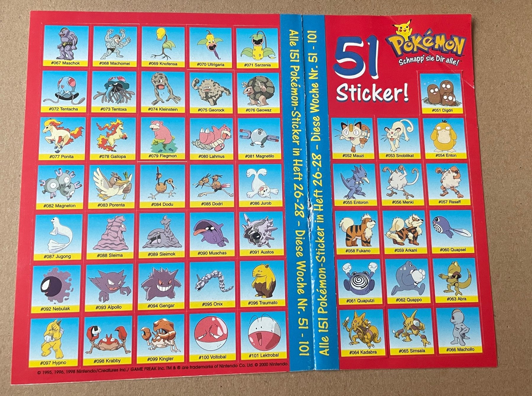 Sticker: 50 Pokémon Sticker – Nuovo e nell'imballaggio originale da Therwil venduto da rubininio