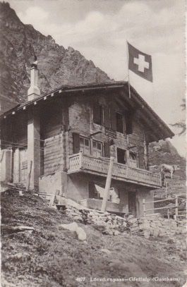 Ansichtskarten: Gasthaus "Gfellalp " am Lötschenpass b. Kandersteg. BE – Gebraucht aus Schlieren von Rapaelli
