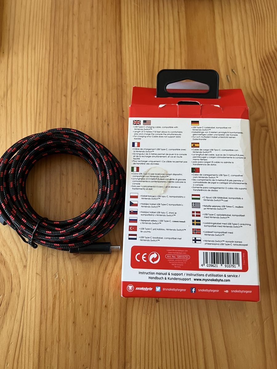 Cavi: Snakebyte USB Ladekabel für Nintendo Switch, Neu! – Nuovo (secondo la descrizione) da Basel venduto da veralt 1
