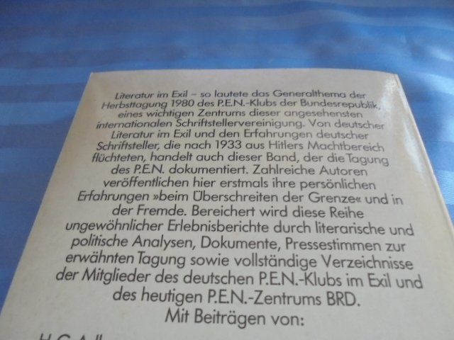 Libri: Literatur des Exils – Usato da Hinwil venduto da Glasperlen 2