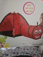 Kinderspielzelt Marienkäfer mit Tunnel