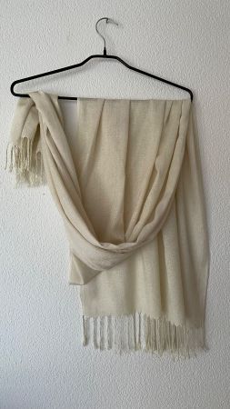 Schal Foulard Pareo Halstuch 180x66cm Beige