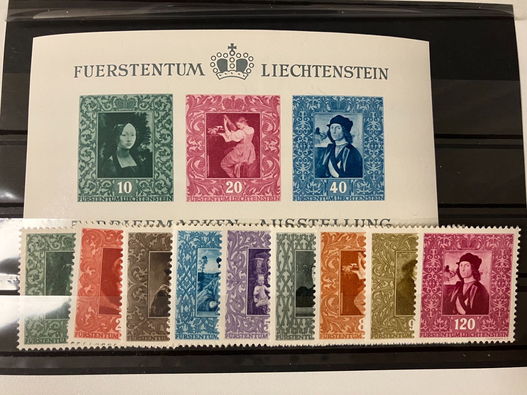 Tutti i francobolli: Kat. Mi 268-76 + Block 5, **, KP 200.-- – Usato da Würenlos venduto da Eulenpostuhu
